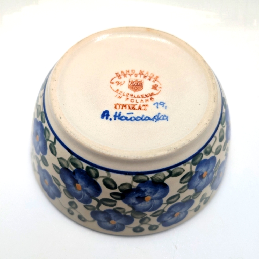 Polish Pottery, 🎉H.P.🎉Unikat Design, Artist Signed, Handmade, Bowl - Picture 2 of 3